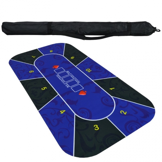 1.2m Poker Table Cloth Casino Rubber Mat Featured Image