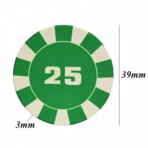 Standard Sublimation Printing Ceramic Poker Chips