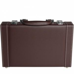 PU Poker Chips Container Casino Leather Suitcase