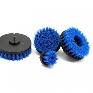 Electric Washer Brush Kit Plastic Round Cleaning Brush Carpet Glass China