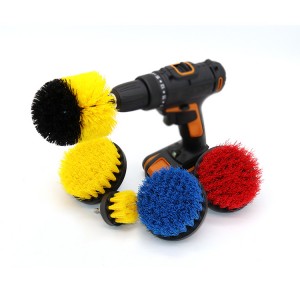 4 Pack Drill Cleaning Power Scrubber Brush with Extended Long Attachment Set