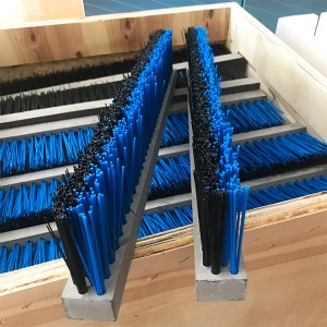 PVC holder industrial cleaning strip brush for road sweeper