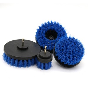 Soft Hard Bristle 5″ Drill Cleaning Brush Round Rotary Plastic Brush