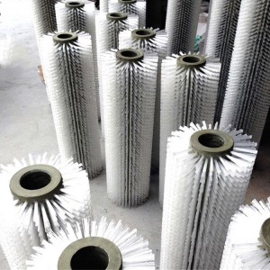 Chinese wholesale China Cylinder Rotary Vegetable/Fruit Nylon Industrial Roller Cleaning Brush
