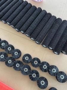 Rotary Brush Cleaning Spiral Bristle Rollers for Fiberglass Laminating Brush China