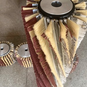 China Anhui Sisal Sandpaper Polishing Roller Brush Sanding Drums Brush for Wooden Furniture