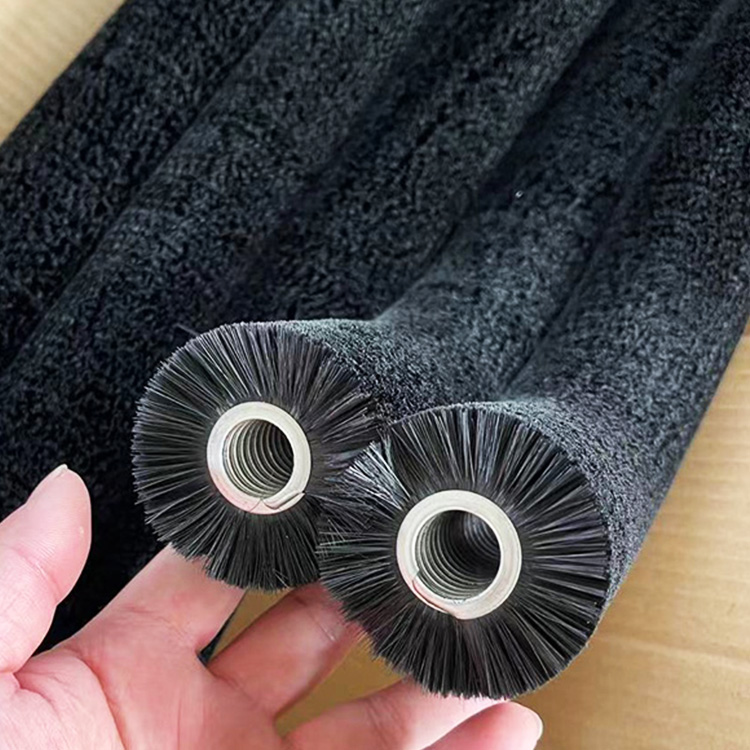 Industrial Nylon Bristle Spring Roller Brush Spiral Coil Brush for Dusting Featured Image