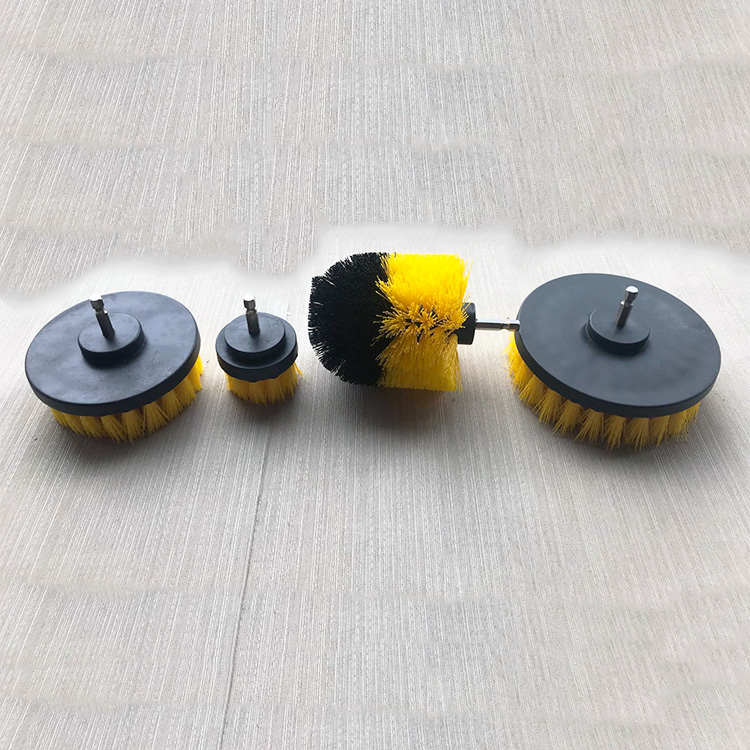 Factory Free sample Plastic Based Panel Brush - 4 Pieces Drill Cleaning Brush Power Scrubber Cleaning Brush for Drill – Jiazhi