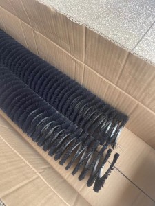 Rotary Brush Cleaning Spiral Bristle Rollers for Fiberglass Laminating Brush China
