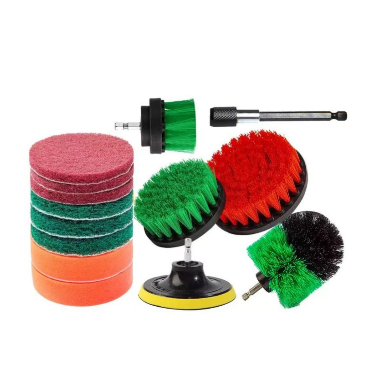 Competitive Price for Veg Scrubbing Brush - 23 pcs drill cleaning brush attachment set power scrubber brush for car China – Jiazhi