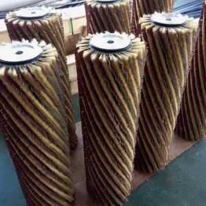 OEM China Sanding Paper Sisal Fiber Cylinder Wooden Brush