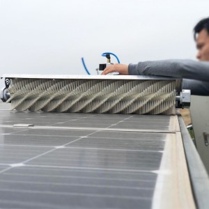 Photovoltaic Dust-Removing Roller Brush for Solar Panel Cleaning