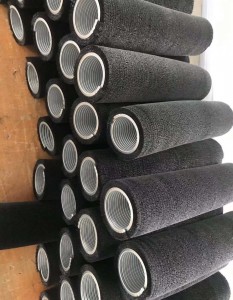 Rotary Spiral Bristle Brush Cleaning Rollers for Fiberglass Laminating Brush Grade Industrial Made in China