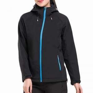 Women’s Waterproof Windbreaker Rain Coat Soft Shell for Hiking, Travel
