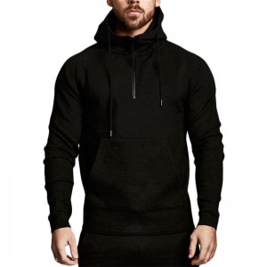 Men’s Half-Zip Hoodie Sweatshirt with Pockets Sports Tops Outdoor Pullover