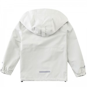 Boys Lightweight Breathable Raincoat Waterproof Hooded Rain Jacket