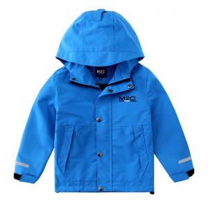 Boys Lightweight Breathable Raincoat Waterproof Hooded Rain Jacket