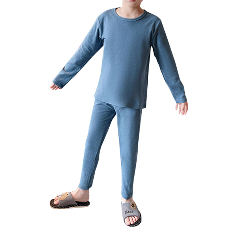 Boys’ Thermal Underwear Set – 2 Piece Performance Base Layer Long Sleeve T-Shirt and Long Johns Set