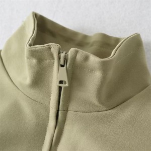 Girls Full-Zip Stand Collar Jacket Sweatshirt