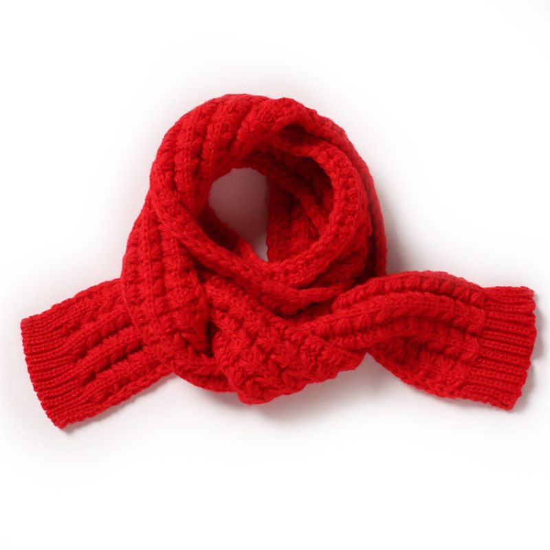 Kids Winter Warm Knit Scarves Warm Scarf Neck Warm01