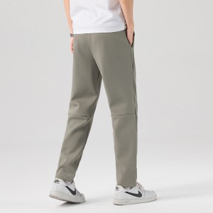 Men Cropped Slim Fit Sweatpants With Drawstring Waistband