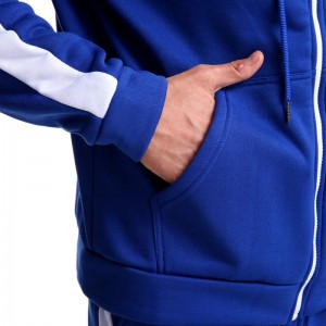 Men’s Active Athletic Training Sports Top and Bottom Tracksuit Set