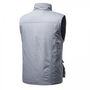 Men’s Cargo Utility Vest Multi Pockets Sleeveless Jacket for Fishing Travel