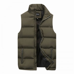 Men’s Lightweight Water-Resistant Puffer Vest with Pockets