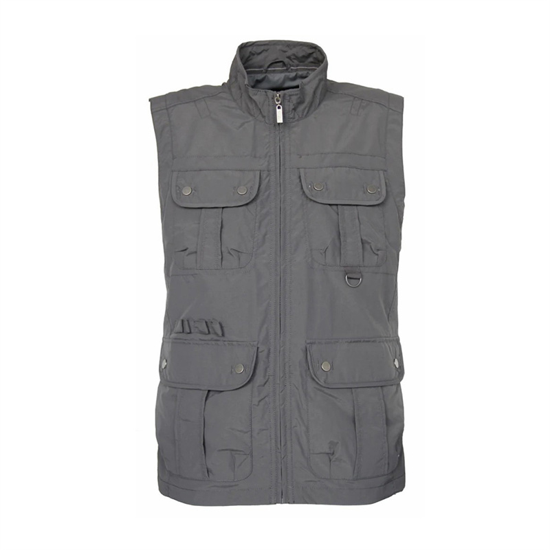 Men's Outerwear Multi-Pocket Vests Casual Work Sle01