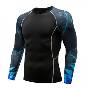 Men’s Quick-Dry Sports Tights Long Sleeve Compression Activewear