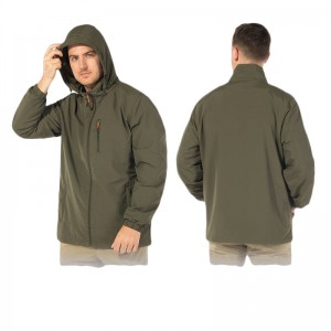 Men’s Windbreaker Jacket Hooded Waterproof Shell Rain Coat for Outdoor Hiking Climbing Traveling