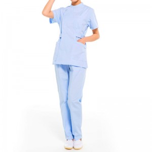 Scrubs for Women Workwear Professionals Button Top with Pockets, Soft Stretch