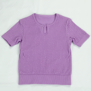 Women Woven 3D Jacquard Sport Short Sleeve T-Shirt