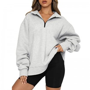 Women’s Casual Long Sleeve Sweatshirts Half Zip Pullover Tops