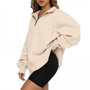 Women’s Casual Long Sleeve Sweatshirts Half Zip Pullover Tops