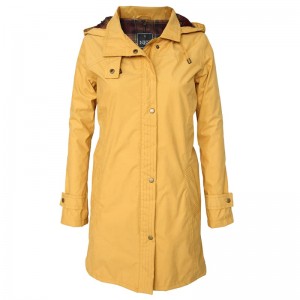 Women’s Removable Hoodie Long Trench Coat