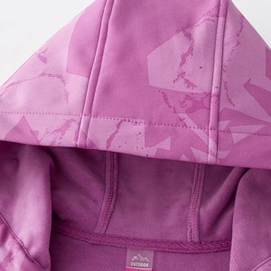 Womens Softshell Jacket Fleece Lined Windproof Camo Lightweight Coat for Hiking Golfing Casual