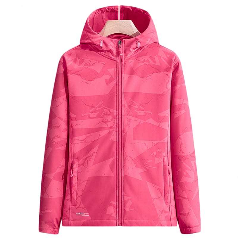 Womens Softshell Jacket Fleece Lined Windproof Camo Lightweight Coat for  ( (8)