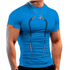 Men’s Quick Dry Moisture Wicking Active Athletic Performance Crew T-Shirt
