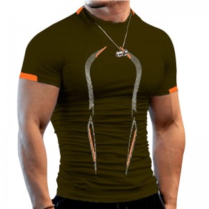 Men’s Quick Dry Moisture Wicking Active Athletic Performance Crew T-Shirt