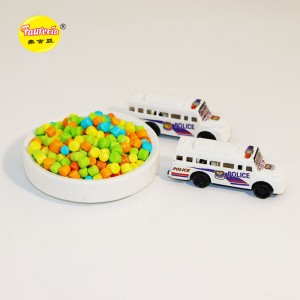 Faurecia police bus shape toy with colorful candy