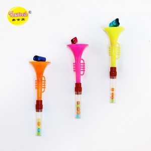 Faurecia trumpet shape toy with colorful candy(2kodp)
