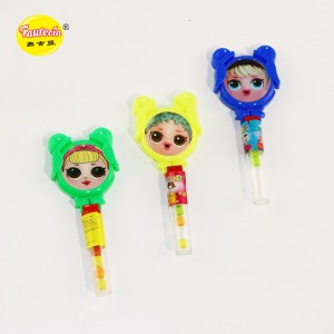Faurecia female face shape toy with colorful candy