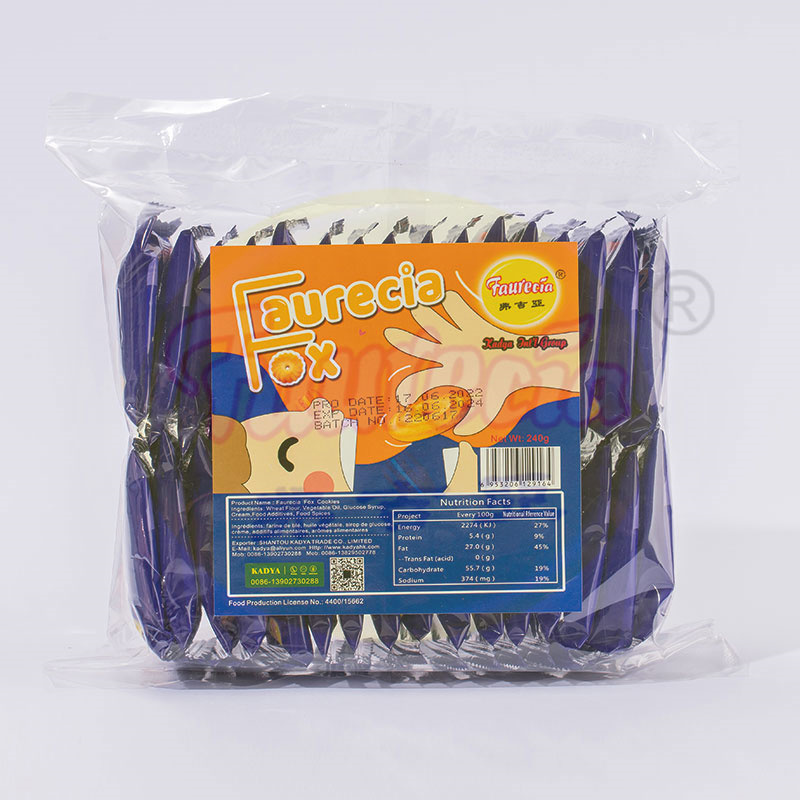 Faurecia Fox Cookies Organic Supreme Quality Superior Biscuit 240g