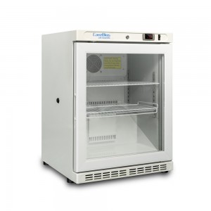 +2~+8℃ Pharmacy Refrigerator – 140L – Tempered glass Door