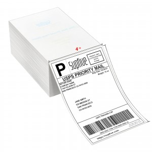 A6 Thermal Label 100x150mm Direct White Shipping Thermal Label Sticker