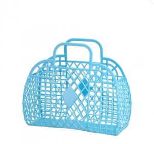High reputation White Storage Unit - Fashion portable shopping plastic foldable storage basket for household – KAIHUA