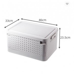 China Manufacturer for Kitchen Recycling Bins - Wholesale High quality Middle size Foldable plastic storage box household Collapsible Containers with Lids and wheels – KAIHUA