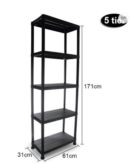 Factory directly supply Step Open Trash Can - 5 Shelves Large Items Storage Rack – KAIHUA