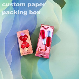 Custom paper packing box for cosmetic